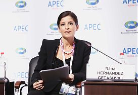 Nana Hernandez Getashvili made a report "Emotional Leadership: Modern woman in creative team management".
